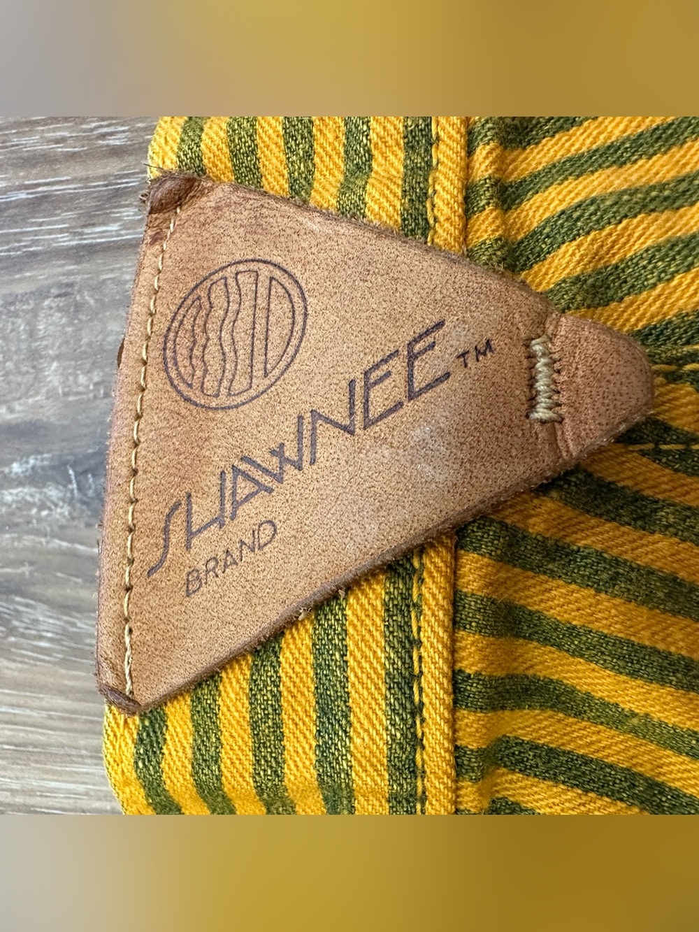 Men's Mustard Yellow Striped Jeans - Picture 4 of 11
